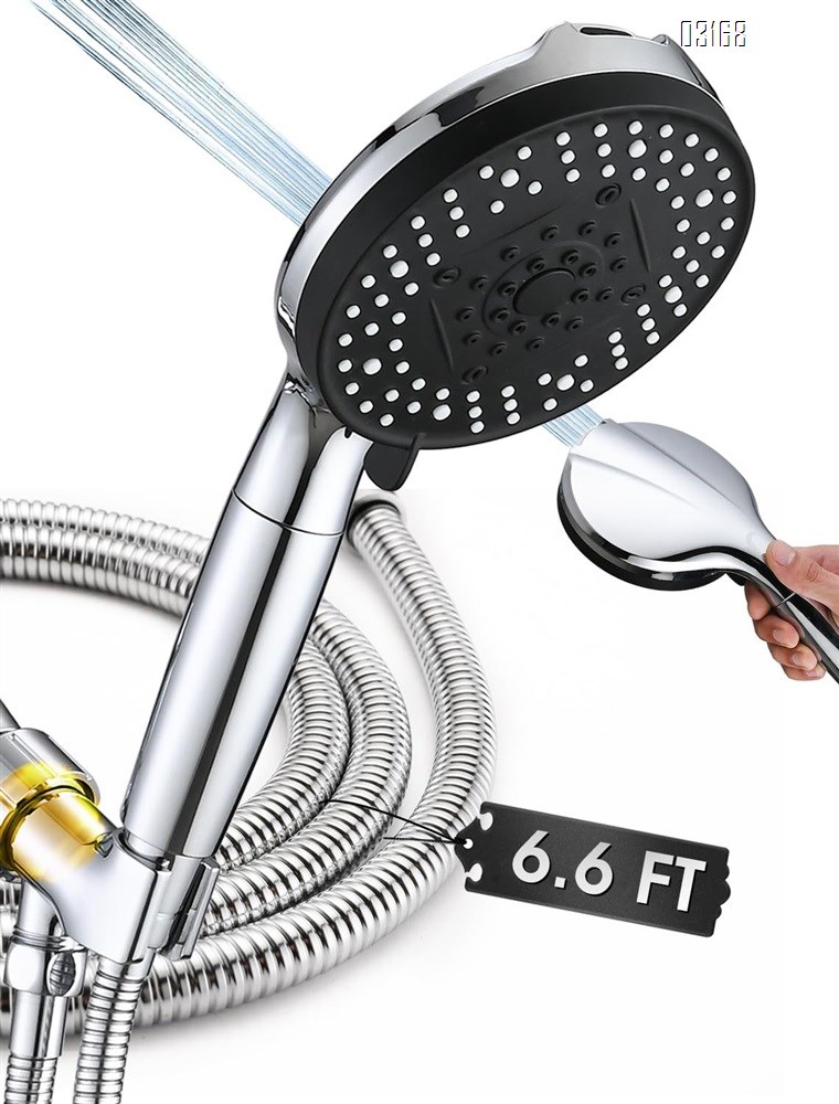Filtered Shower Head with Handheld, High Pressure 10 Spray Mode Showerhead with Filters for Hard Water Remove Chlorine