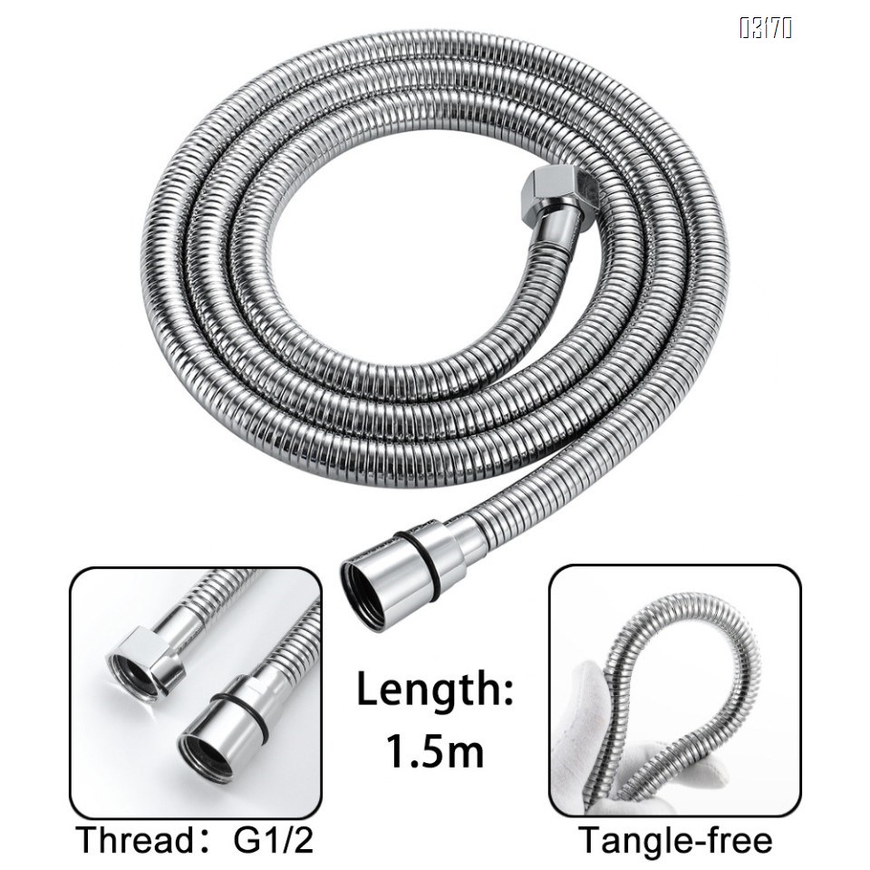 Handheld Shower Head Set High Pressure Shower Head with Anti Clog Nozzles  Shower Wand with  Hose, Bracket