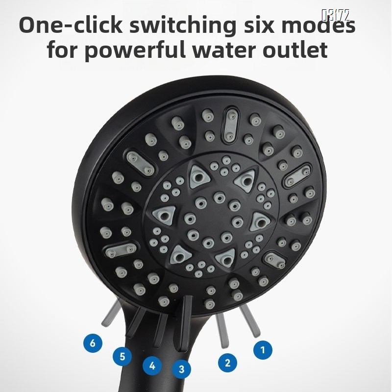 Magnetic Shower Head with Handheld Sprayer 6 Handheld Shower Head Spray Functions with Anti Clog Nozzles