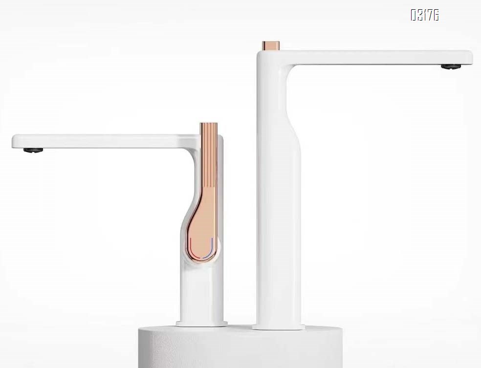 All-Brass high-platform Bathroom sink on-board basin faucet cold and hot water Rose Gold splash-proof water Tap