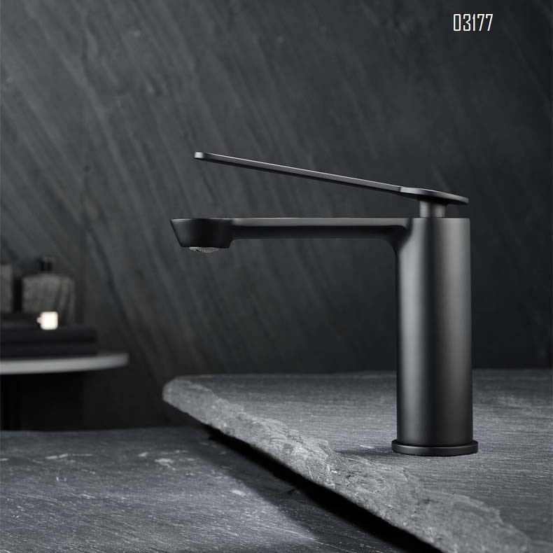 Luxury Bathroom faucet with hot and cold water for home use anti-splash wash basin for Gun gray with extended spout Tap