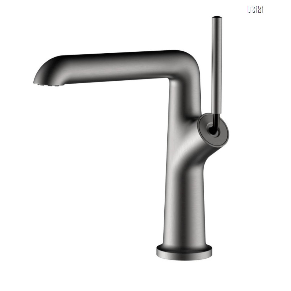 all Brass gun Grey ash surface basin cold and hot mixed water faucet anti-splash bathroom wash basin faucet