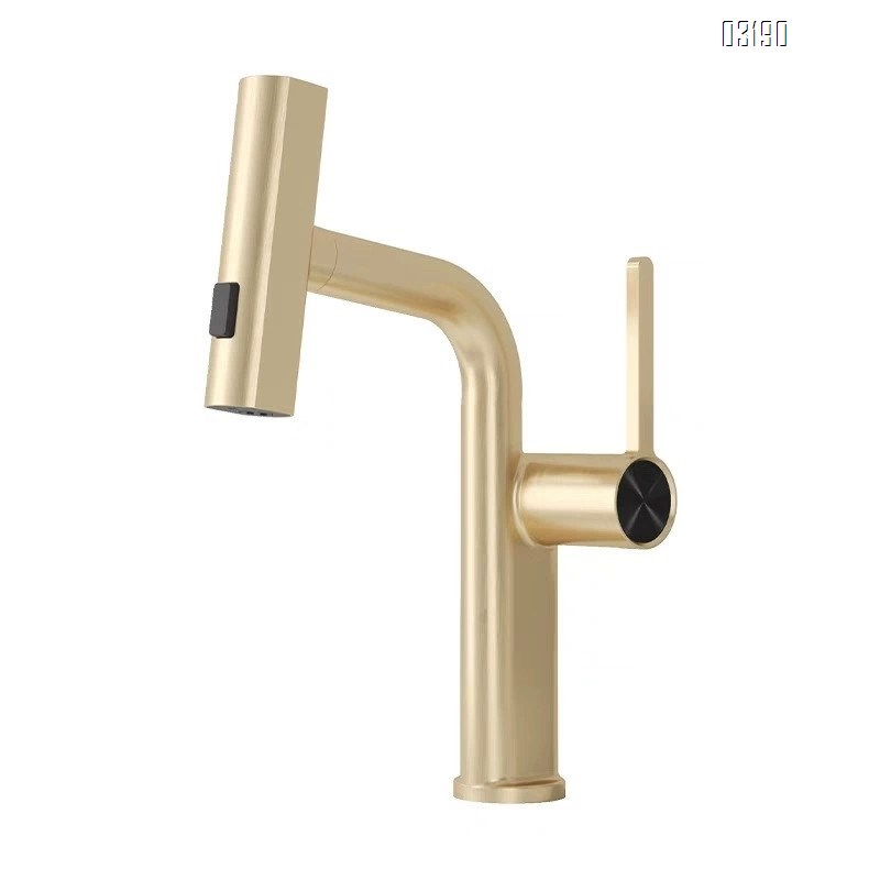 Flying water faucet wash basin pull-out style bathroom vanity wash stand basin countertop basin wash basin pool cold and hot water