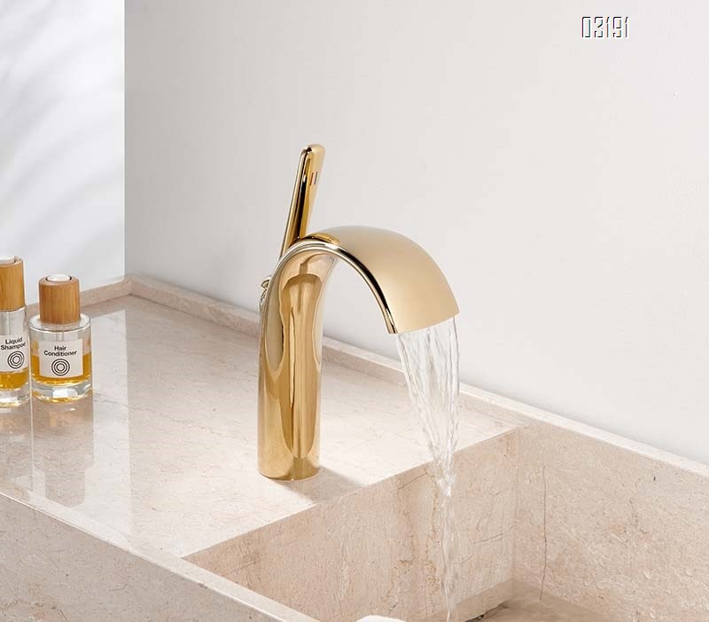 Simple Under-counter basin for bathroom faucet for hand wash and face wash all-Brass for home with cold and hot water Tap