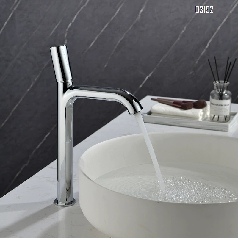Cold and hot water faucet for wash basin all Brass gun gray bathroom upper and lower basin for wash stand bathroom cabinet Tap