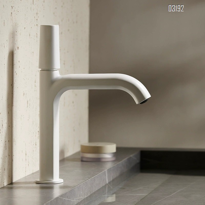 Cold and hot water faucet for wash basin all Brass gun gray bathroom upper and lower basin for wash stand bathroom cabinet Tap