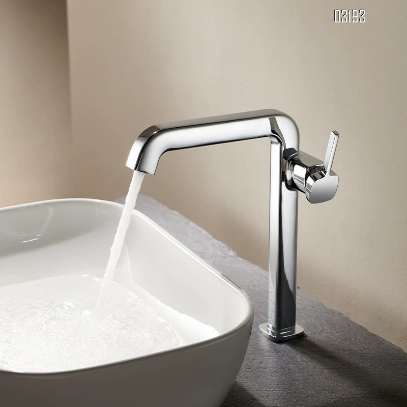 all Brass gun gray Cold and hot water faucet for wash basin bathroom upper and lower basin for wash stand bathroom cabinet Tap