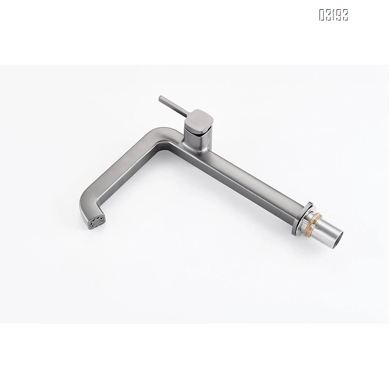 all Brass gun gray Cold and hot water faucet for wash basin bathroom upper and lower basin for wash stand bathroom cabinet Tap