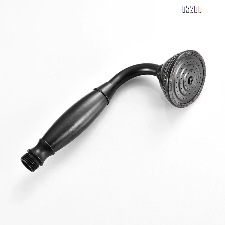 All-Brass new four-speed black ancient carving shower big top spray head with female wash gun spray shower faucet