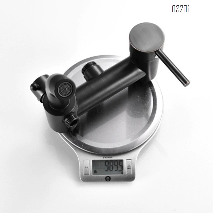 European full Brass black ancient wall-mounted three-block shower faucet large ceiling spray water shower room faucet shower set