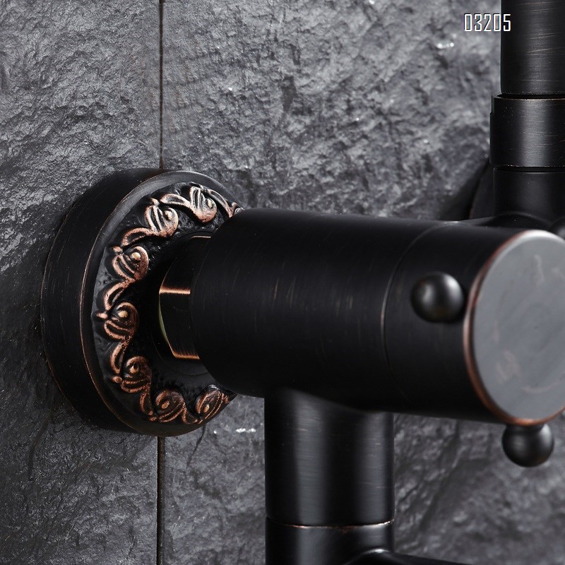 European minimalist vintage all-Brass shower head set shower head spray head shower head shower head bathroom set