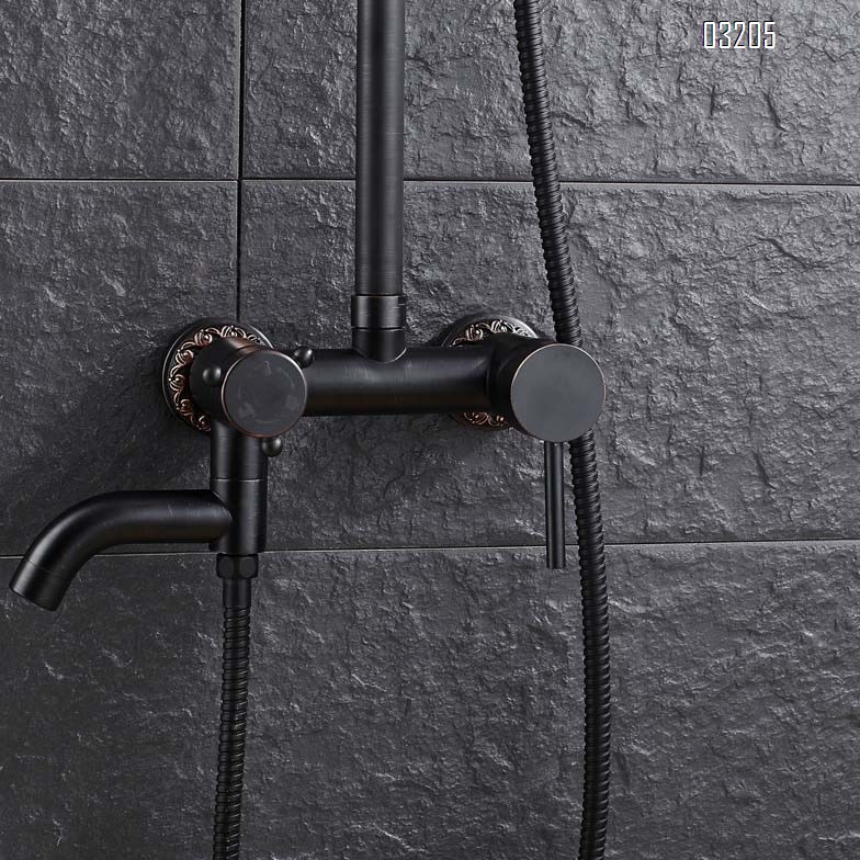 European minimalist vintage all-Brass shower head set shower head spray head shower head shower head bathroom set