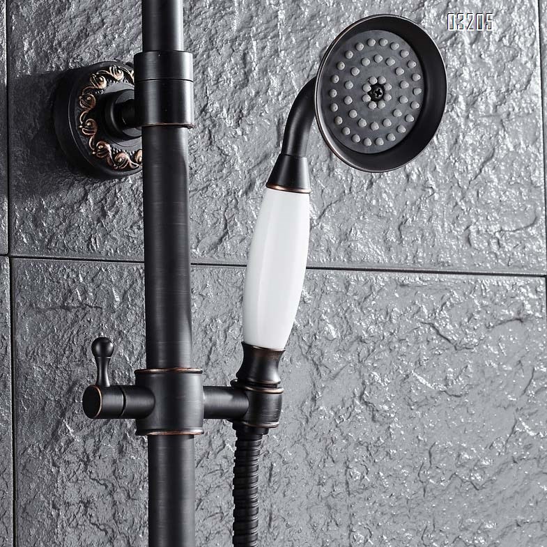 European minimalist vintage all-Brass shower head set shower head spray head shower head shower head bathroom set