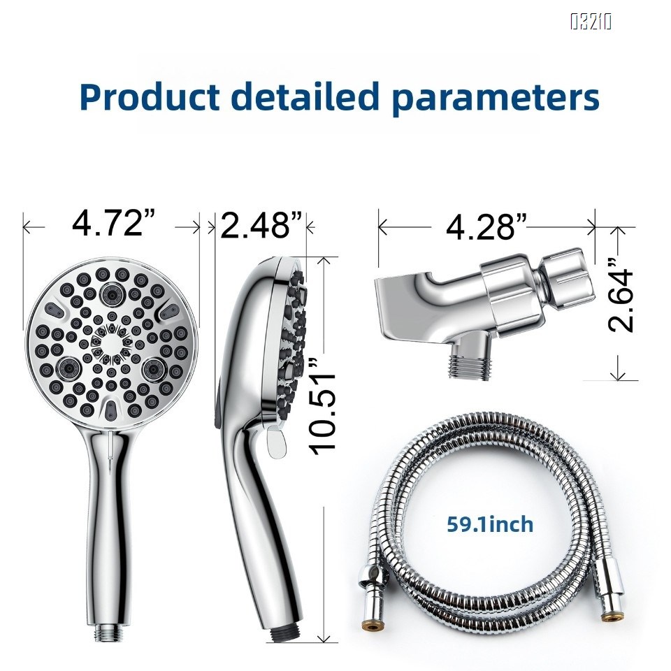 Shower Head-10 Functions High Pressure Handheld Showerhead with 59