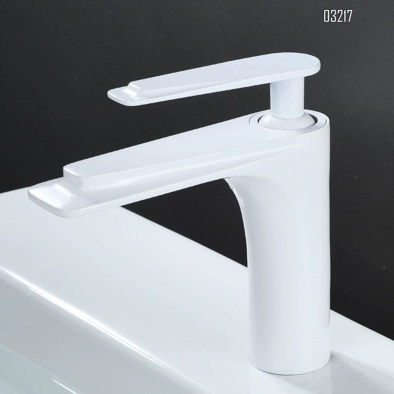 All-Brass black and gold wash basin faucet with a long spout for cold and hot water in the bathroom