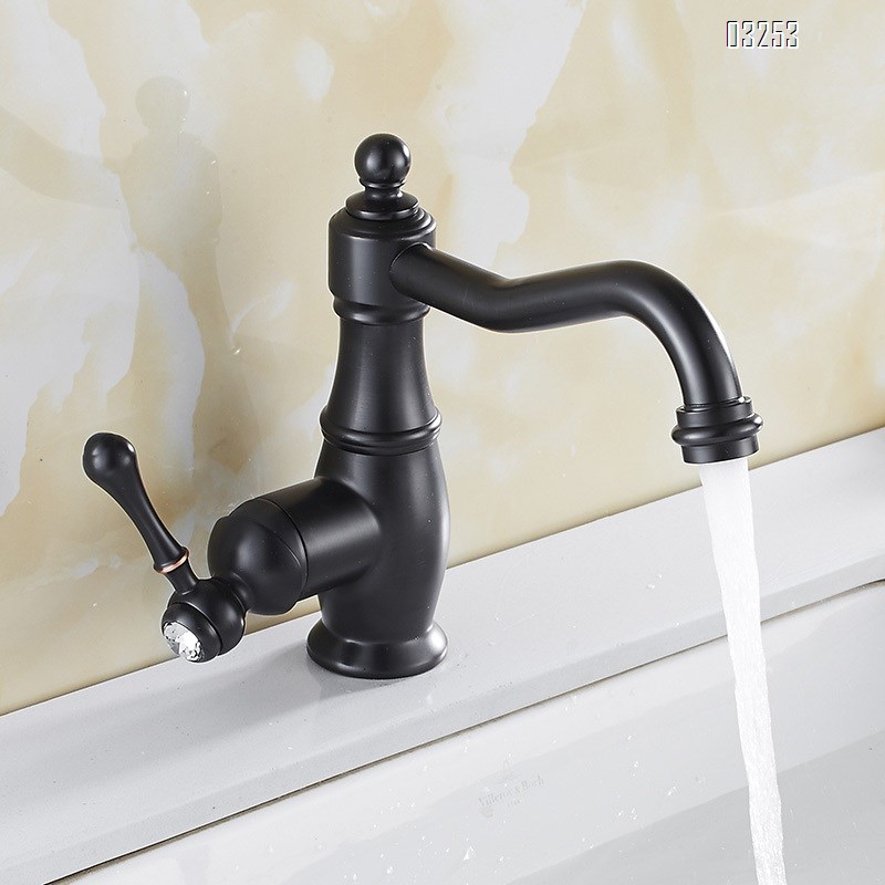 Brass ORB faucet for bathroom wash basin European style wash basin faucet Hot and cold water faucet