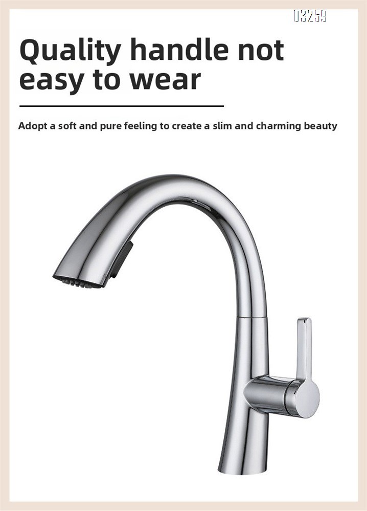 Kitchen Faucet with Pull Down Sprayer Modern Single Hole Kitchen Sink Faucet Single Handle Spotshield Stainless  for RV Basin