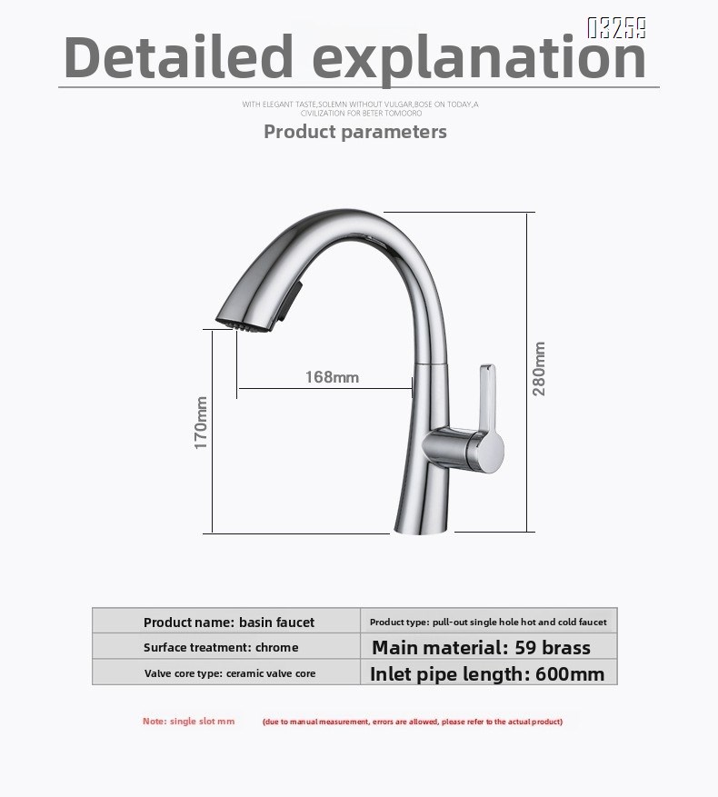 Kitchen Faucet with Pull Down Sprayer Modern Single Hole Kitchen Sink Faucet Single Handle Spotshield Stainless  for RV Basin