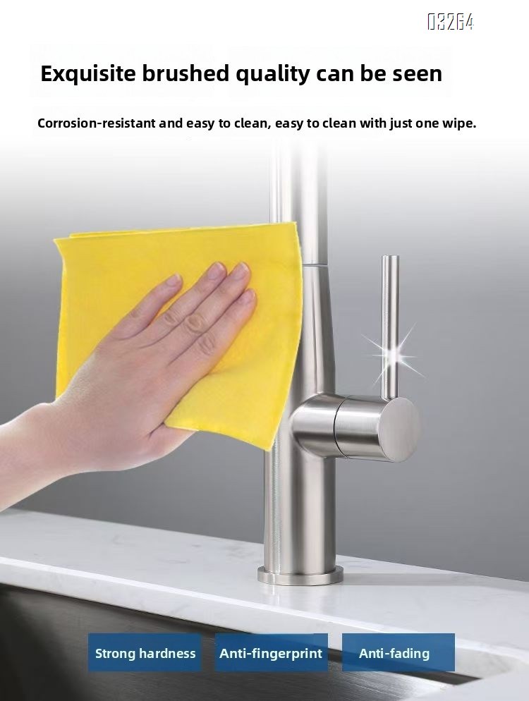 Kitchen Faucet Dual Spray Mode Spot Resist Stainless One-Handle High Arc Pulldown  with Power Clean for Farmhouse RV