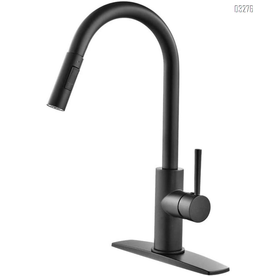 Kitchen Faucet with Dual Function Sprayer One-Handle Modern Kitchen Pulldown Faucet with  Power Clean Spray Technology