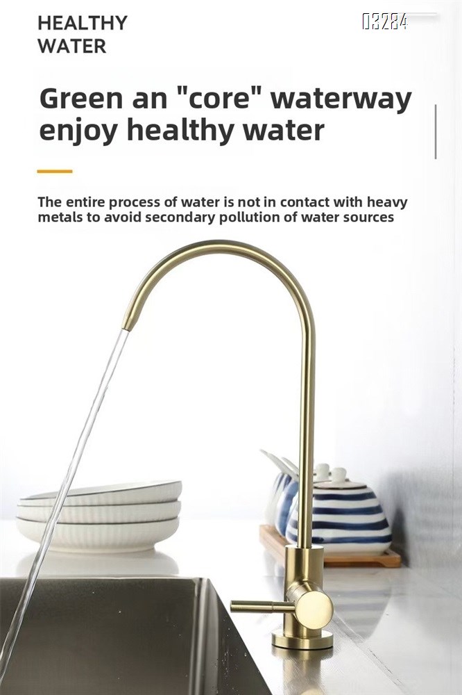 Drinking Water Faucet for Kitchen Sink, Ro Faucet 360-degree Rotation, Lead-Free, 304 Stainless Stee