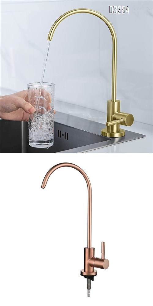 Drinking Water Faucet for Kitchen Sink, Ro Faucet 360-degree Rotation, Lead-Free, 304 Stainless Stee