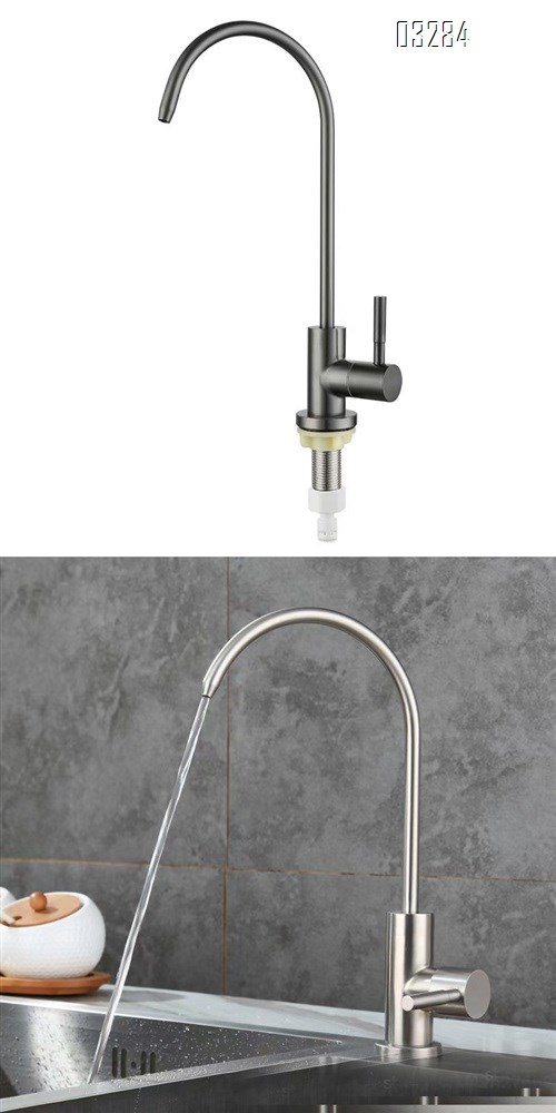 Drinking Water Faucet for Kitchen Sink, Ro Faucet 360-degree Rotation, Lead-Free, 304 Stainless Stee