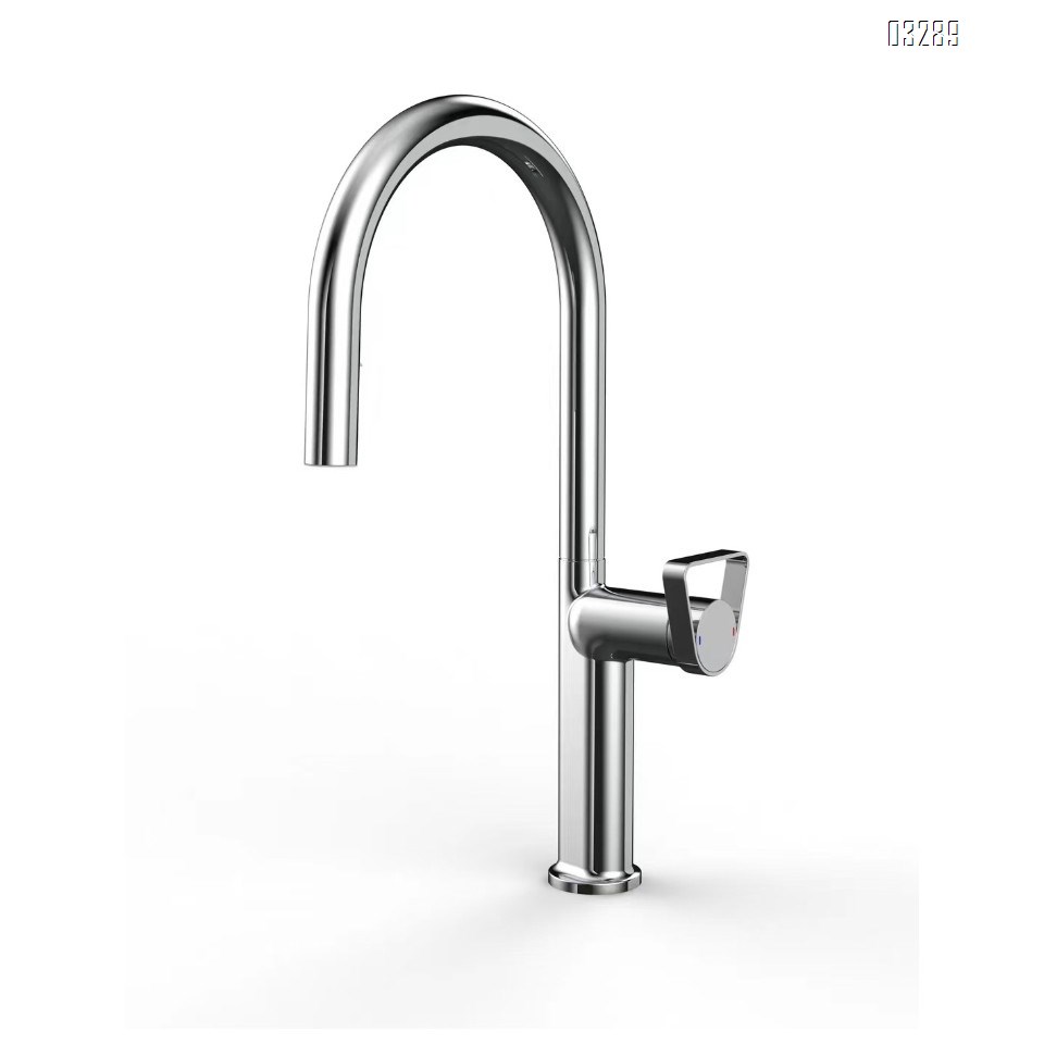 Brass kitchen cold and hot pull-put waterfall kitchen pull-down home stretch balcony cabinet faucet