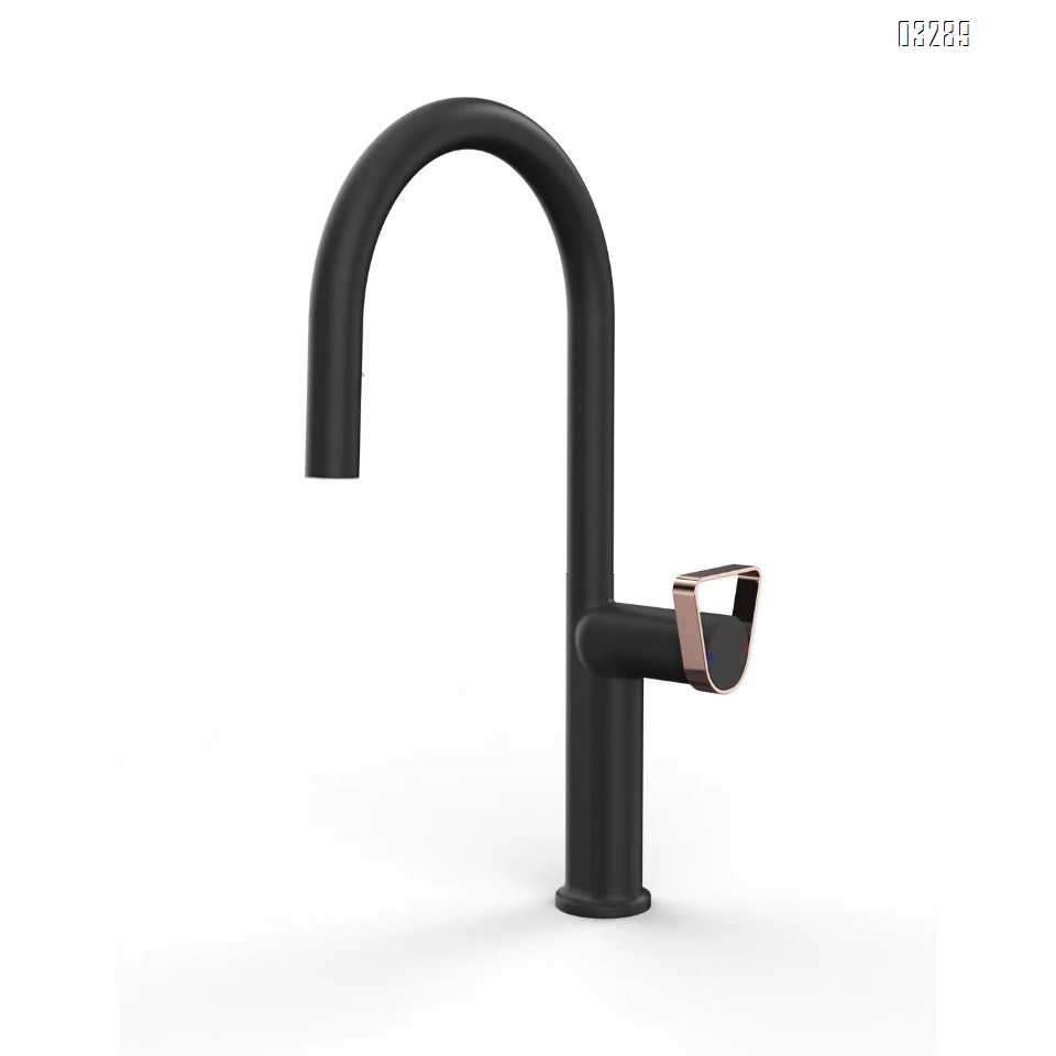 Brass kitchen cold and hot pull-put waterfall kitchen pull-down home stretch balcony cabinet faucet