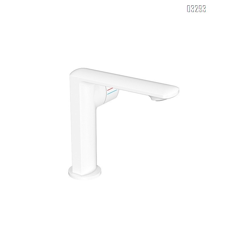 Brass faucet for cold and hot water ceramic wash basin for home use under-counter basin faucet for bathroom and washroom Tap