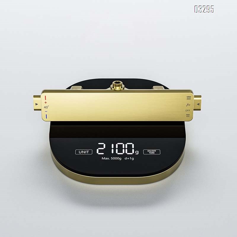 Golden minimalist thermostatic shower head set for home bathroom shower faucet room shower device