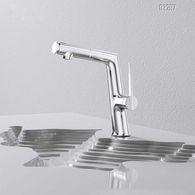 Brass wash basin faucet gun gray pull-out hand wash faucet multi-functional mouthwash faucet wash basin Tap