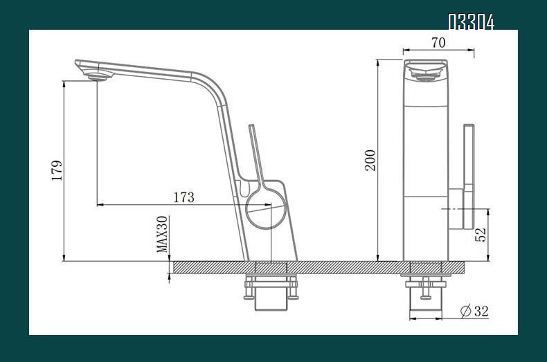 All Brass bathroom sink  faucet with single hole for square wash basin in light gun gray Cold and hot water Tap