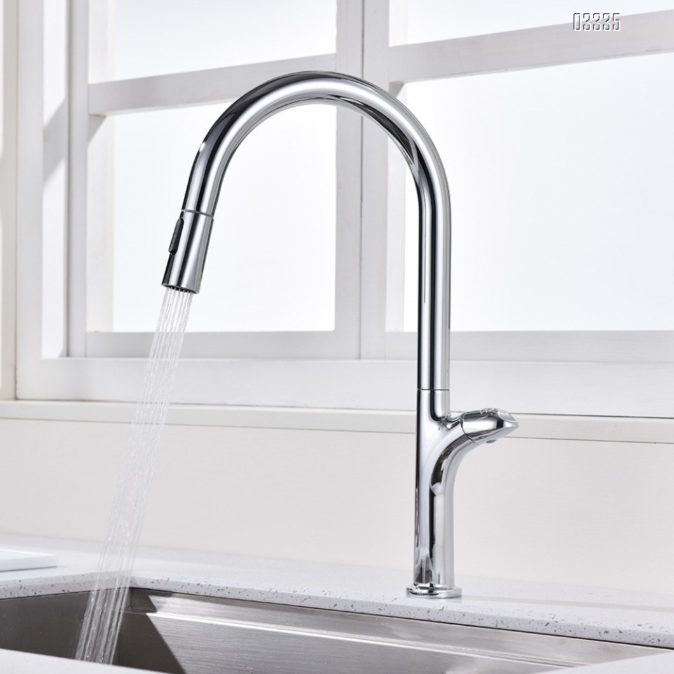 Simple modern Kitchen sink water Best Faucets pull out Tap cold and hot water mixing wash basin vegetable rotate Faucets