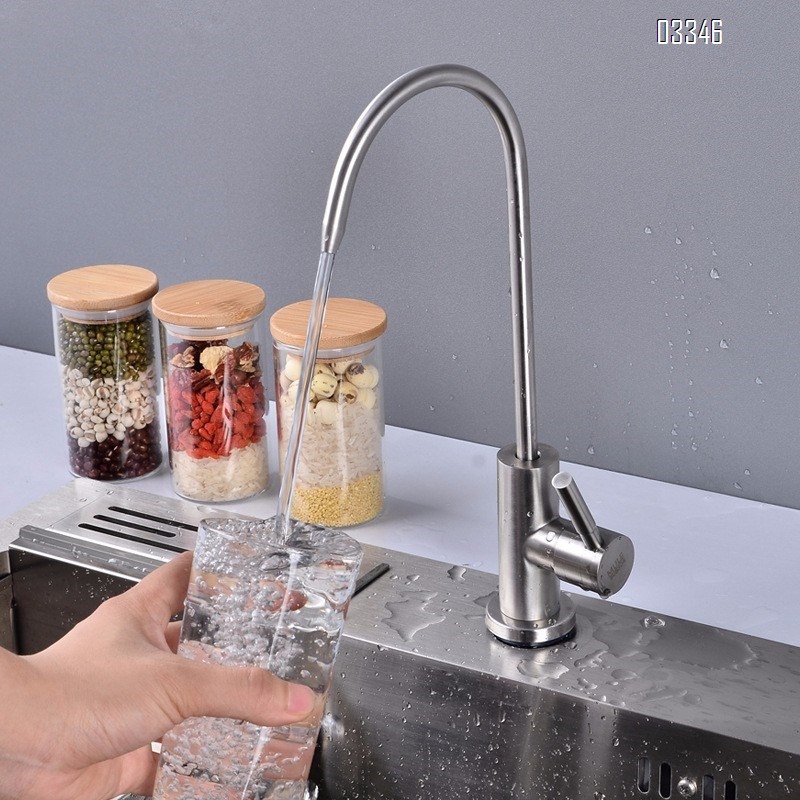 Drinking Water Faucet for Kitchen Sink, Kitchen Faucet Stainless Steel Lead-Free Reverse Osmosis Faucets for Kitchen Bar Sink