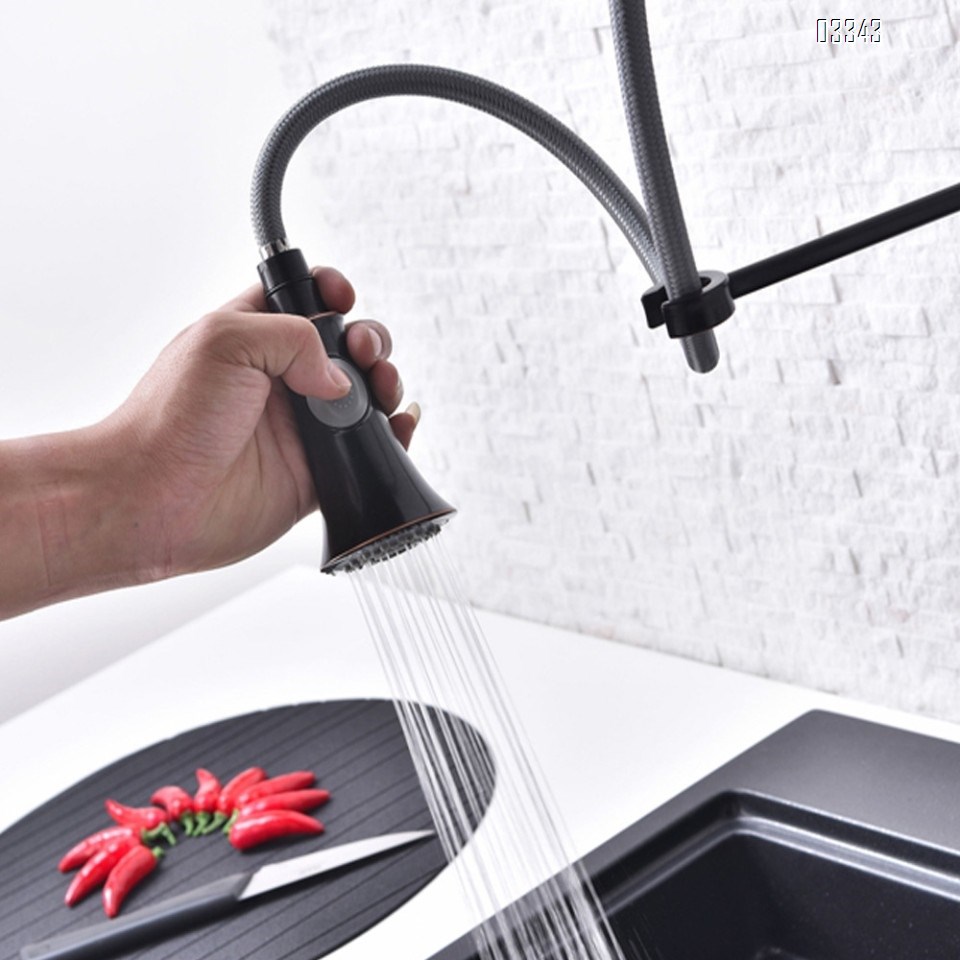 Brass modern Kitchen sink water Best Faucets Tap cold and hot mixing wash vegetable rotate pull-out Spring kitchen faucet