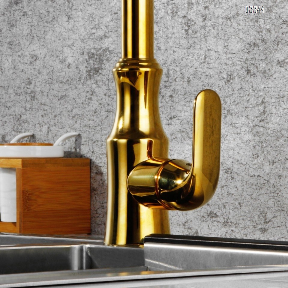 Brass Simple Spring modern Kitchen sink water Best Faucets Tap cold and hot mixing LED rotate pull-out kitchen faucet