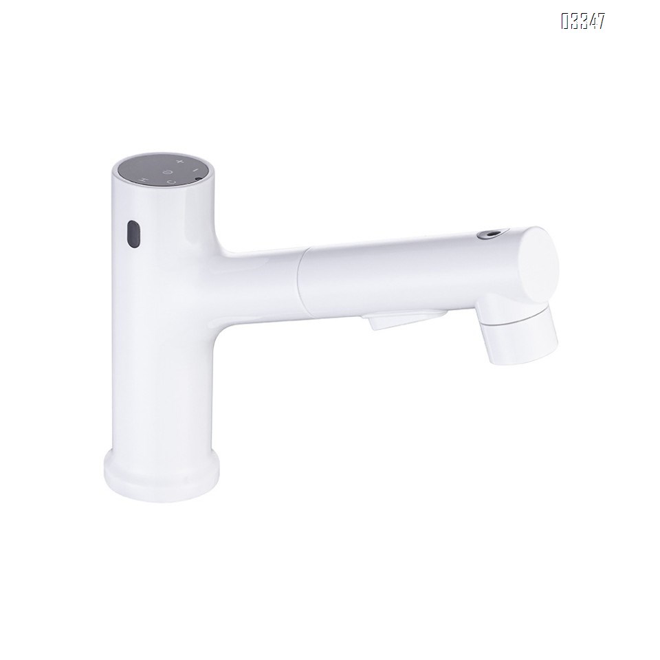 Brass three mode smart basin sensor value for faucets automatic with cold and hot water Digital display pull-out sensor tap