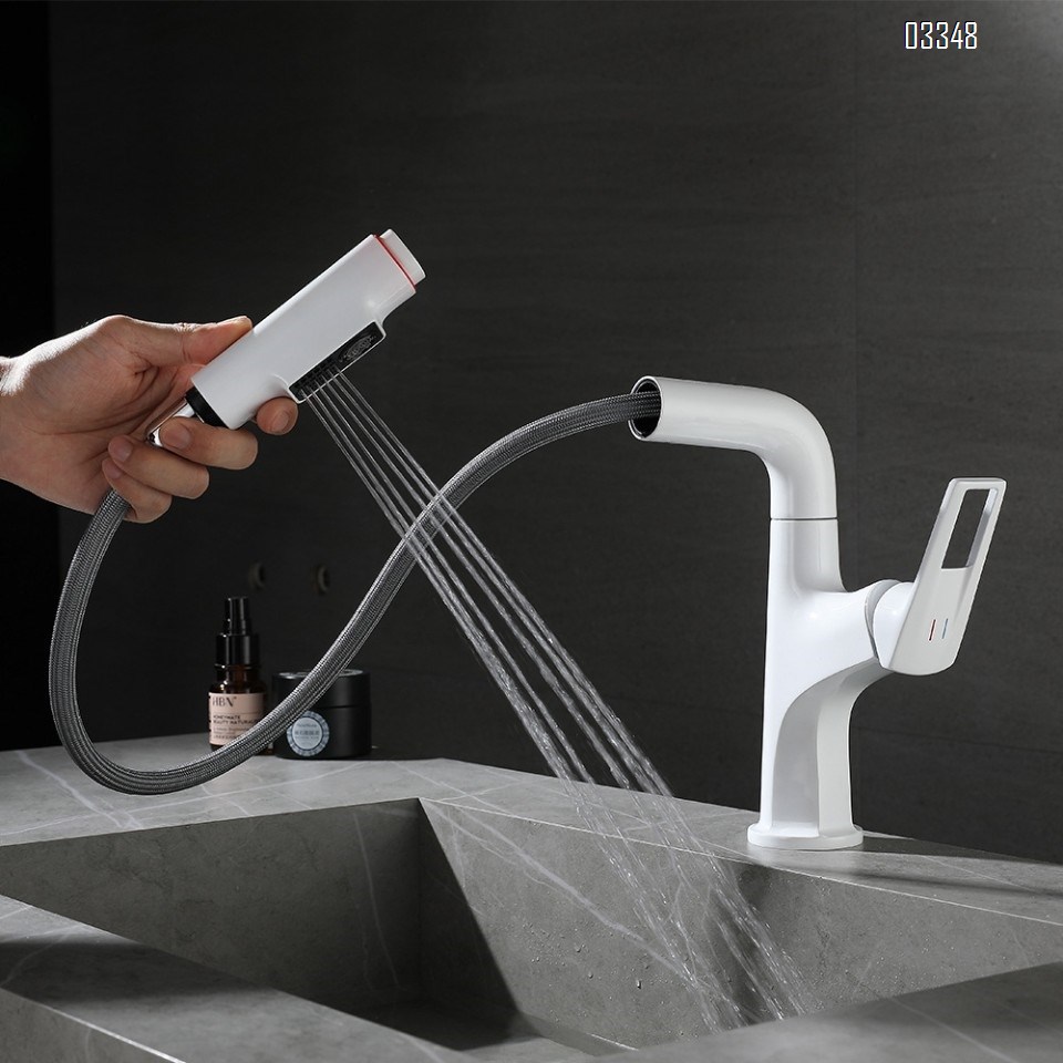 modern Bathroom sink water Basin Best Faucets Tap Brass cold and hot Retractable pull-out basin faucets