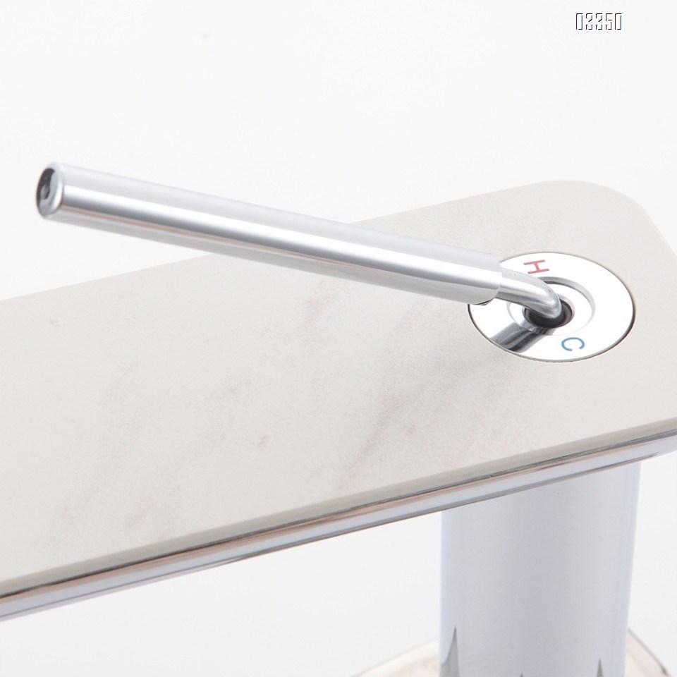 Modern Rock slab Bathroom sink water Basin Best Faucets Tap Brass single handle wash basin waterfall faucet
