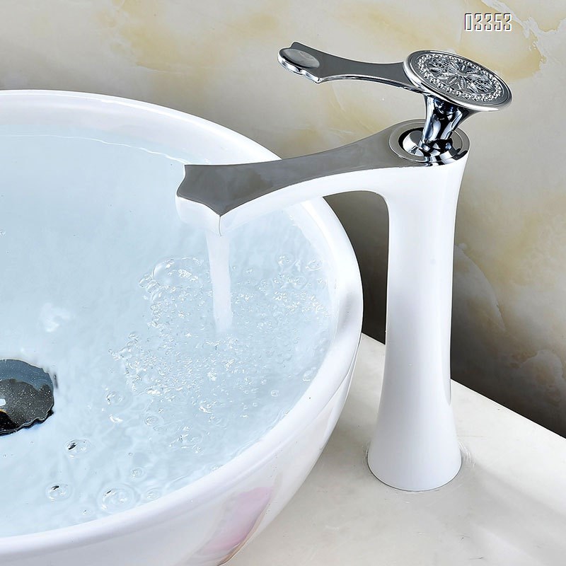 Single Hole modern Bathroom sink water Basin Best Faucets Tap Brass cold and hot wash basin faucet rotatable tap