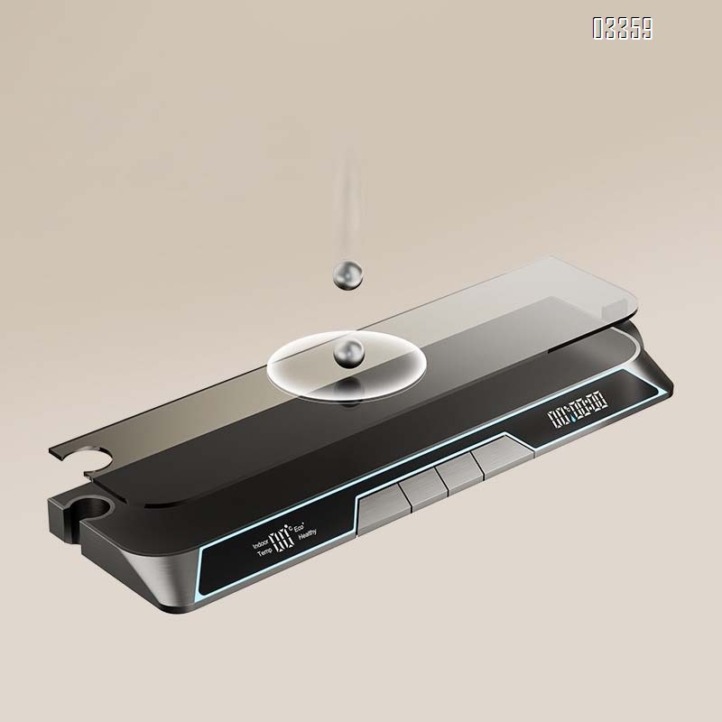 Digital display wall-mounted waist spray constant temperature shower head faucet set Brass mixing valve pressure increasing bathroom piano key