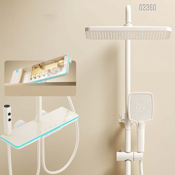 Shower Head Set with Ceiling Spray All Brass Shower Head Shower set Home Constant Temperature Pressure Nozzle Rain Tap