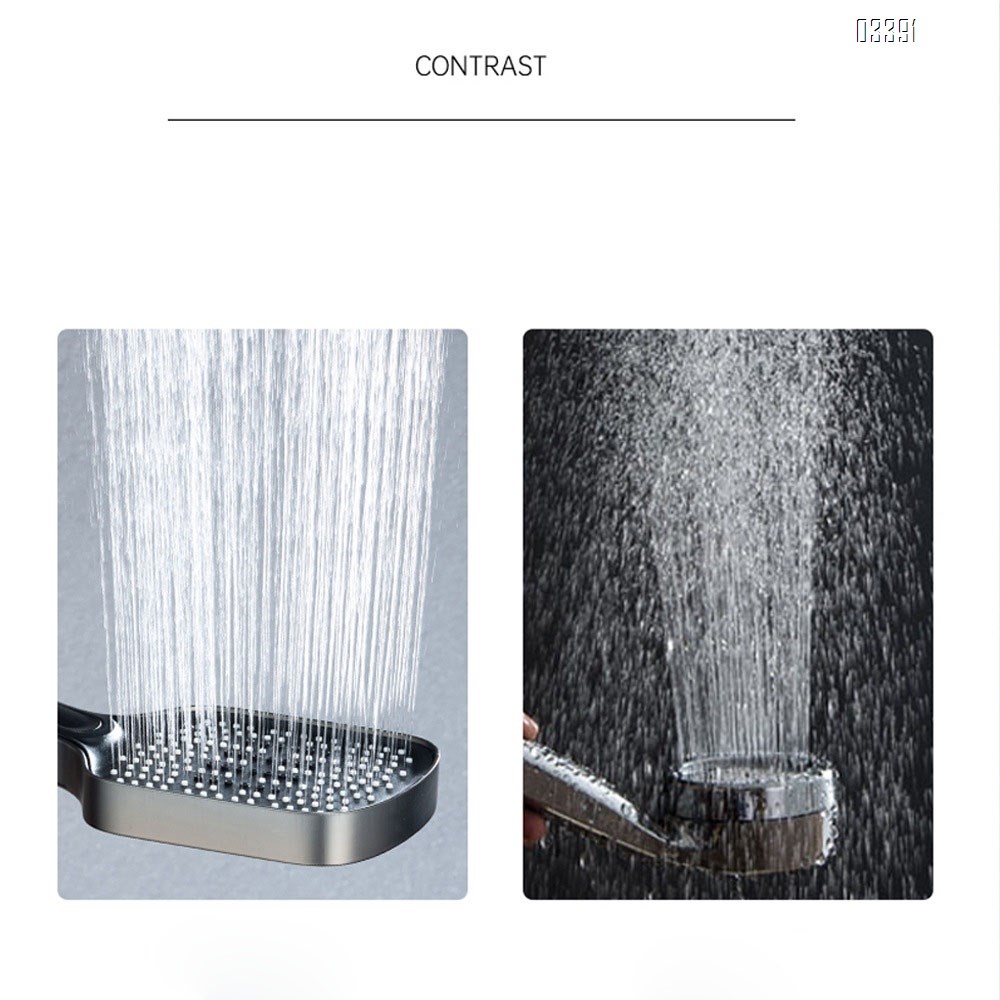 Smart digital gun gray shower faucet set with piano constant temperature display Brass pressure increasing Tap for home bathroom