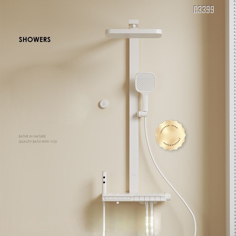 Modern Shower Head Set Complete Intelligent Hot and Cold Water Bathroom Pressure Multi-functional Home Shower Set