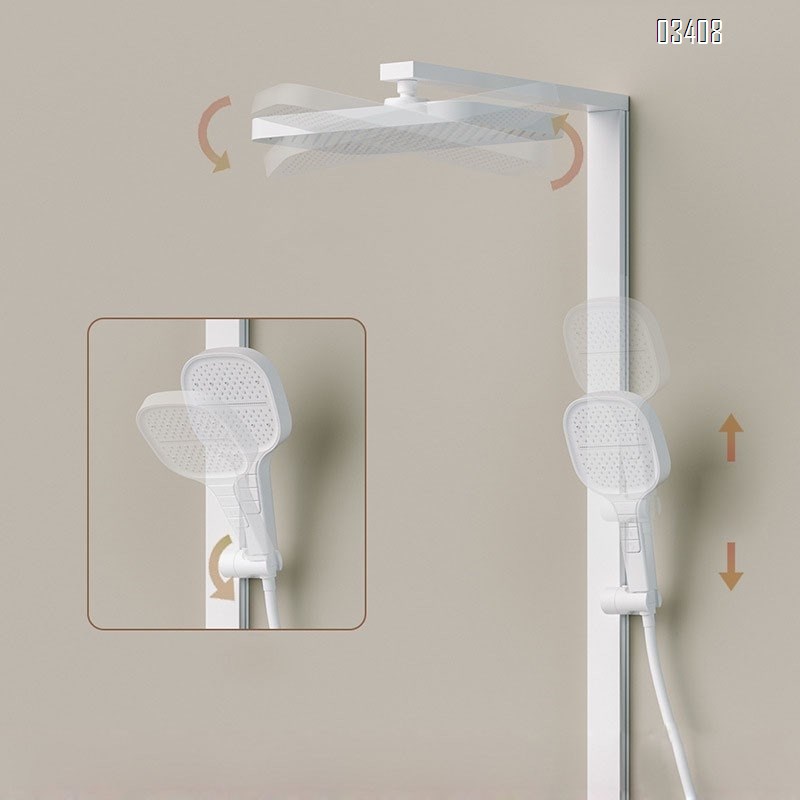 Home shower set bathroom brand all-Brass thermostatic Shower Head complete set of shower equipment