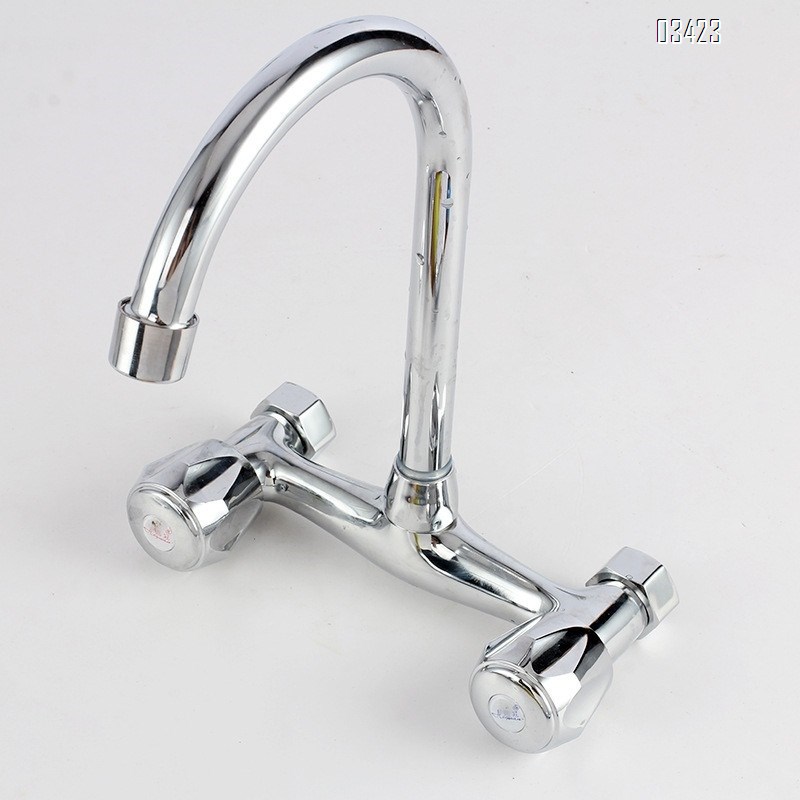 Wall Mount Kitchen Sink Faucet 2 Handle Wall Mounted Laundry Tap Wall Mounted Sink Faucets Commercial Kitchen Faucet Chrome