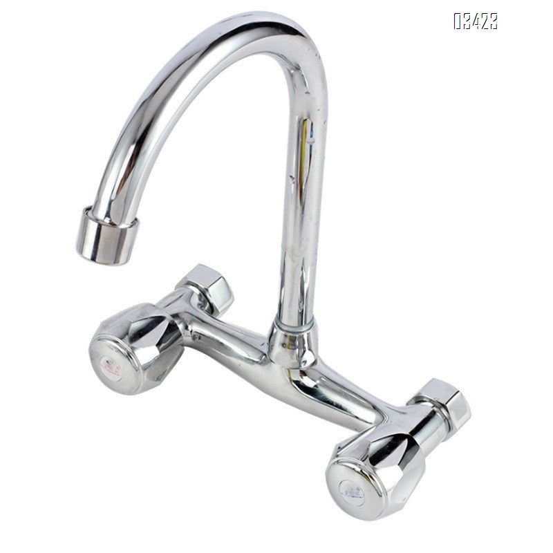 Wall Mount Kitchen Sink Faucet 2 Handle Wall Mounted Laundry Tap Wall Mounted Sink Faucets Commercial Kitchen Faucet Chrome