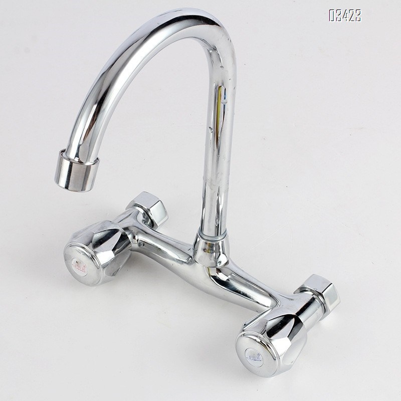 Wall Mount Kitchen Sink Faucet 2 Handle Wall Mounted Laundry Tap Wall Mounted Sink Faucets Commercial Kitchen Faucet Chrome