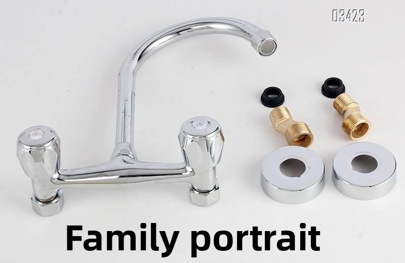 Wall Mount Kitchen Sink Faucet 2 Handle Wall Mounted Laundry Tap Wall Mounted Sink Faucets Commercial Kitchen Faucet Chrome